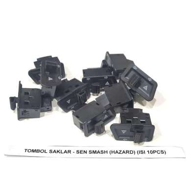 Tombol Saklar - Sen Smash (Hazard) (Isi 10Pcs) Black