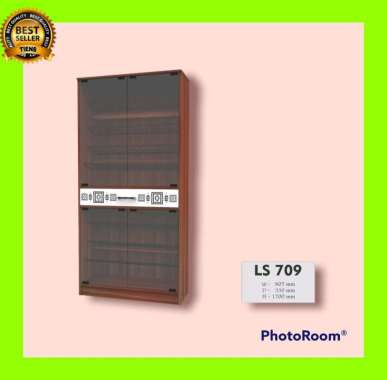 lemari sepatu tinggi pintu kaca -LS709 SUPER