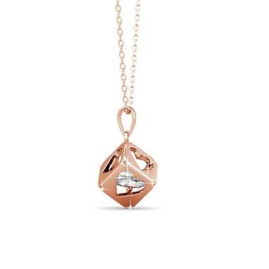 Secret Love Pendant - Kalung Crystal by Her Jewellery Rose Gold