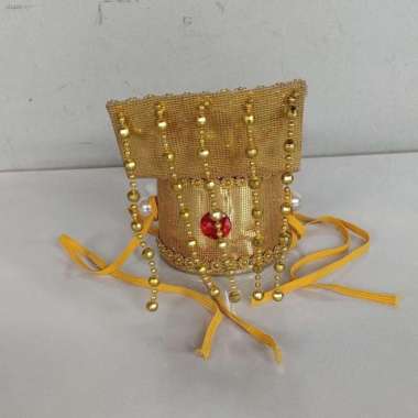 Topi Mahkota Tradisional Kaisar Cina Chinese China Hanfu Emas