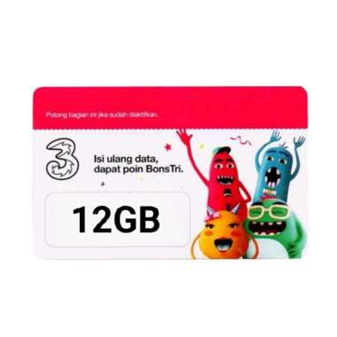 VOUCHER TRI HERO 12GB LOKAL SUBANG