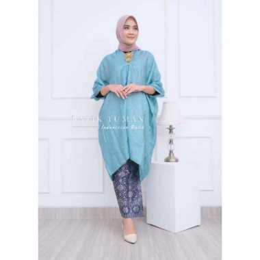 BARUNA MINT Kaftan Viscose Atasan Muslim Wanita Kaftan Muslim Wanita Bahan Viscose Premium Warna Min