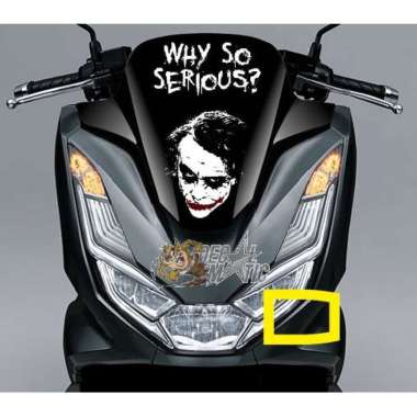 Stiker Windshield Motor Honda PCX 160 - Sticker Visor kaca Depan PCX 2021 Joker B