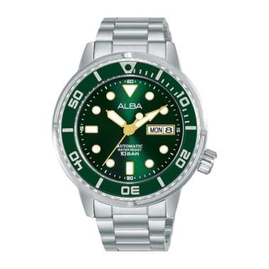 Alba Active AL.4243.45.47-X1 Original Automatic Jam Tangan Pria Green