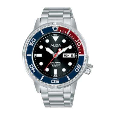 Alba Active AL.4243.45.47-X1 Original Automatic Jam Tangan Pria Blue Red