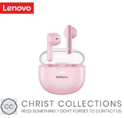 LENOVO TRUE WIRELESS BLUETOOTH EARPHONE MINI EARBUDS TWS LP1 PRO - Biru Muda PINK
