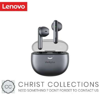 LENOVO TRUE WIRELESS BLUETOOTH EARPHONE MINI EARBUDS TWS LP1 PRO - Biru Muda SILVER