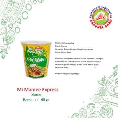 Karunia Baru Mie Mamee Cup Express Vegetarian Flavour