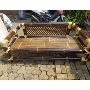 bangku bale bale bambu ikat rotan bahan bagus