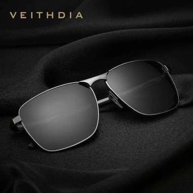 Veithdia Polarized anti UV Veithdia 2462 Kacamata Pria black