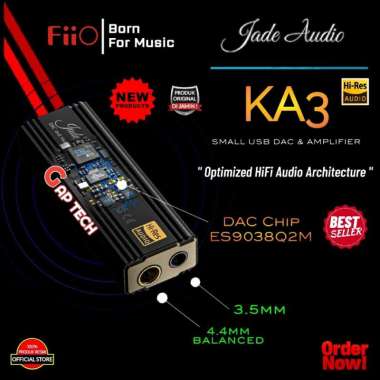 Fiio KA3 / KA 3 Portable Hi-Res USB DAC Amplifier Original