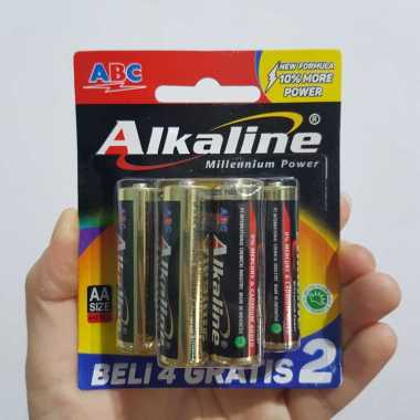 Alkaline Batu Batre ABC AA AAA Batu Batrai A2 A3 Isi 6