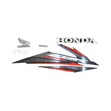AHM Stripe Set R Sticker Body Kanan Motor for Honda New CBR 150R K45G [871X0K45NH0ZBR] Black Doff