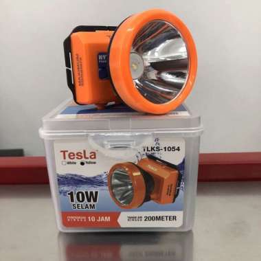 Senter Kepala Tesla TLKS-1054 Selam 10 Watt Kuning
