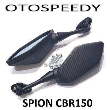 Spion CBR 150 model ninja 250 r25 lipat tekuk kaca biru