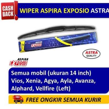 Wiper Blade Hybrid Graphite ASPIRA EXPOSIO Vios, Xenia, Agya, Ayla, Avanza, Alphard, Vellfire ukuran