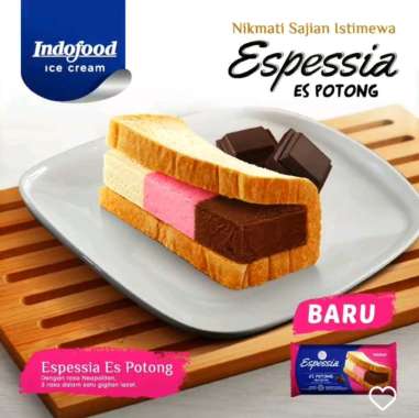 Indofood espessia es krim potong Neapolitan isi 20