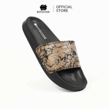 Sendal Selop Pria Original Boyscode Dragonforce Hitam Coklat / Sendal Slop / Sendal Slip On / Sendal