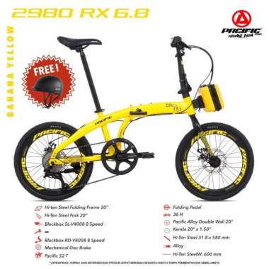 Sepeda Lipat 20 Pacific 2980 Rx 6.8 New 8 Speed 2020
