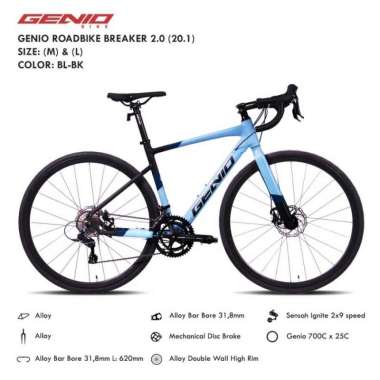 Sepeda Roadbike Genio Breaker 2.0 Alloy By United