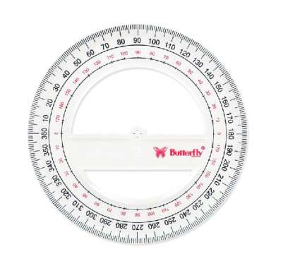 Busur Derajat Butterfly 360/12 CM
