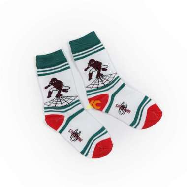 Kaos Kaki Anak TK SD Gambar Karakter Lucu Laki laki perempuan Spiderman