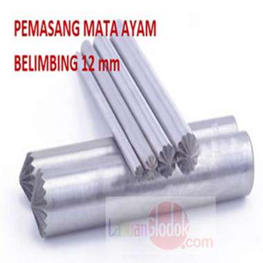 Plong Kulit Bentuk Belimbing 12mm-plong Bunga-Plong Belimbing-Plong/Pembolong Belimbing 12mm