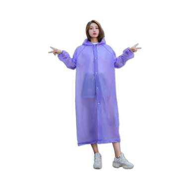 OEM ONE-C412 C413 Jas Hujan Terusan Bahan EVA RAINCOAT Mantel Hujan Anak Dan Dewasa Semi Transparan
