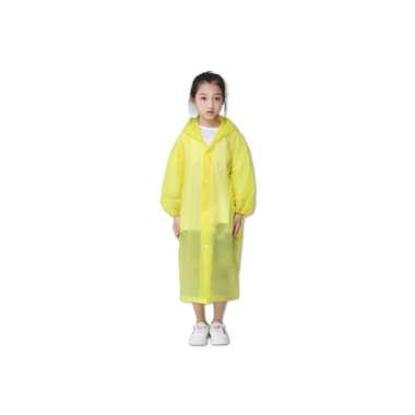 OEM ONE-C412 C413 Jas Hujan Terusan Bahan EVA RAINCOAT Mantel Hujan Anak Dan Dewasa Semi Transparan