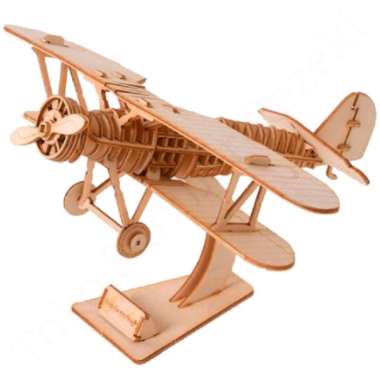 Pesawat Wood Mainan Rakit Plane DIY Kayu Edukasi Anak Cutting MDF Toy