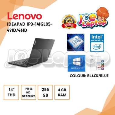 Lenovo IdeaPad IP3-14IGL05-49ID Black DC N4020 Win10 (14" FHD/UMA/256GB/4GB)