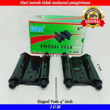 ENGSEL PER HITAM PINTU KOBOI IGM 3" & 4" INCH BESI HITAM TEBAL 4" inch