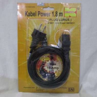 Kabel Power Multi Fungsi KITANI 3x0.75mm2/Kabel AC Komputer, Mining