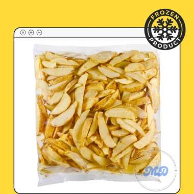 Kentang Wedges 2.5 Kg / Kentang Goreng Wedges / Potato Wedges Skin On / Kentang Goreng / French Frie