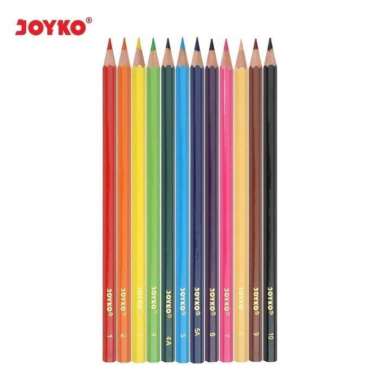 PENSIL WARNA Kaleng Bulat 12 Warna JOYKO CP-12RT