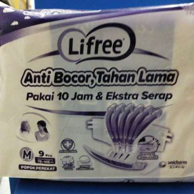 Lifree Popok Perekat Dewasa M9 / Lifree Popok Dewasa Perekat M9 / Lifree Perekat Popok Dewasa M9 / L