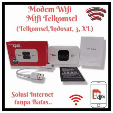 Modem Mifi WiFi Telkomsel 4G LTE Unlock All Operator