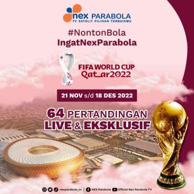 Paket Piala Dunia Qatar 2022 World Cup Nex Parabola Sepakbola Dunia FIFA