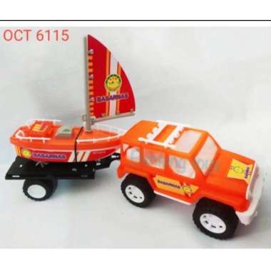 Mainan Mobil Basarnas (mobil dan kapal)