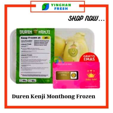 Duren Montong Kenji Frozen 500gr Free Mini Gold | Durian Monthong Fresh Beku | Frozen Food