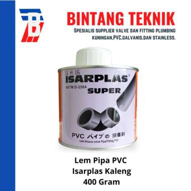 Lem PVC Isarplas Kaleng 400 Gram Lem Pipa