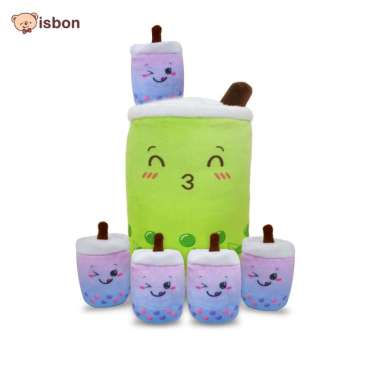 Boneka Boba Mini Topping beranak gantungan kunci mini varian rasa bubble gum cocok untuk hadiah main
