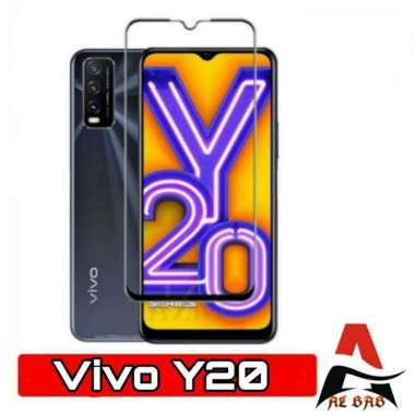 Tempered Glass Vivo Y20 Full Cover Anti Gores Kaca Vivo Y20