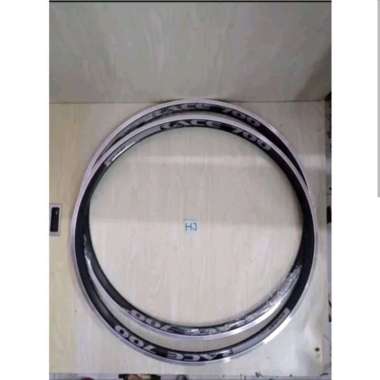 Rims Rim Velg 700c Strummer Race Road 30 mm 32H Hitam Abu harga sepasang