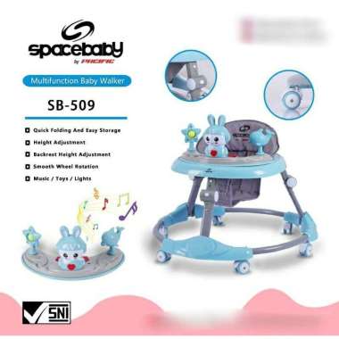 [TERMURAH BAMS✨] Baby Walker Apolo Space Baby SB 509 Bantu Belajar Berjalan Baby Biru