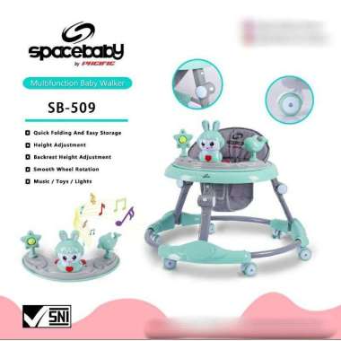 [TERMURAH BAMS✨] Baby Walker Apolo Space Baby SB 509 Bantu Belajar Berjalan Baby Hijau