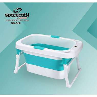[TERMURAH BAMS✨] BAK MANDI SPACEBABY FOLDING BATH SB 588 BISA DILIPAT BAK MANDI BAYI LIPAT SPACEBABY