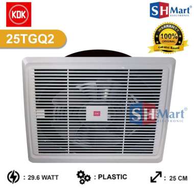 KDK EXHAUST FAN PLAFON 25TGQ2 CEILING HEXOS 10" 10INCH 10 INCH (MEDAN)