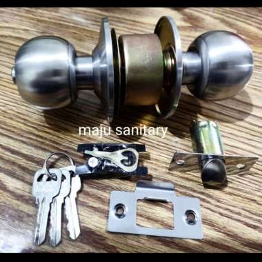 kunci bulat stainless kunci pintu kamar mandi kunci pintu putar handle