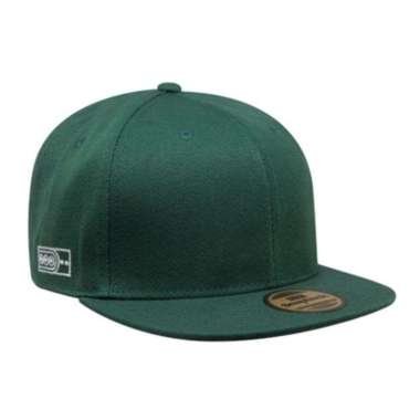 Snapback Topi Hiphop Dewasa Hijau Tua Polos Import One Size